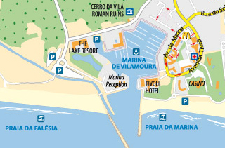 Vilamoura Map