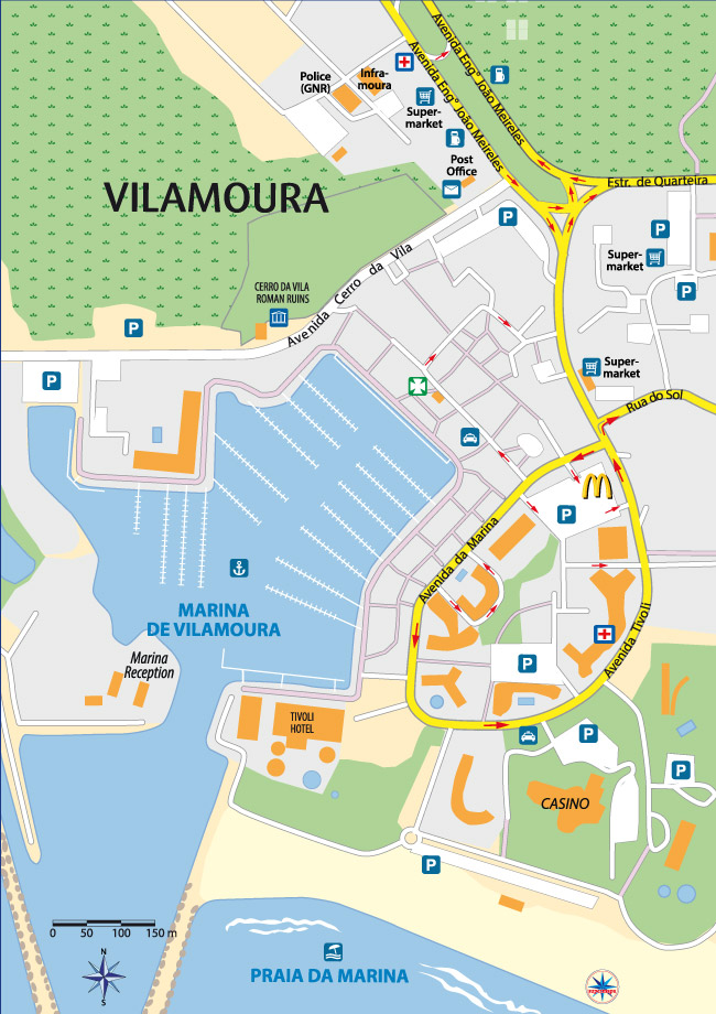 Vilamoura Marina Map